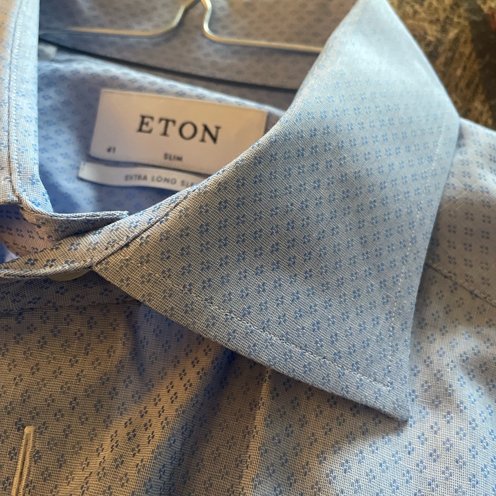 Eton dress shirt.  16 x 41 tall